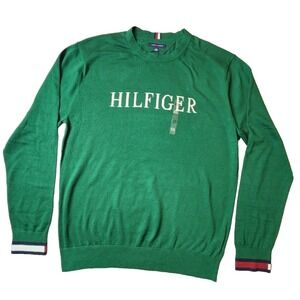 Tommy Hilfiger Men's Sweater Pullover Crew Neck Knit Flag Logo Outerwear XXL New